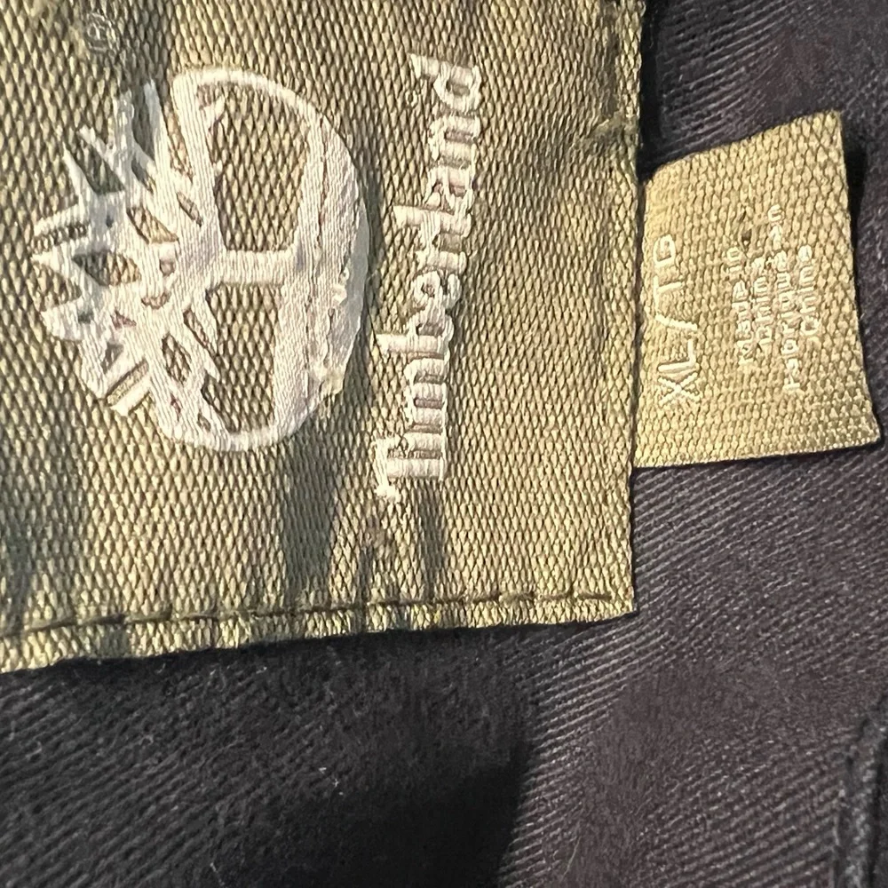 Timberland Navy Field Jacket with Tan Fur Collar - Picture 3 of 3